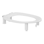 Pressalit Toilet Seat Dania without Cover, 100mm Raised - White